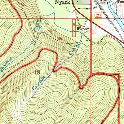 United States Geological Survey Nyack, MT (1994, 24000-Scale) digital map