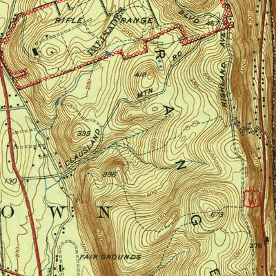 United States Geological Survey Nyack, NY-NJ (1943, 31680-Scale) digital map