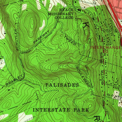 United States Geological Survey Nyack, NY-NJ (1957, 24000-Scale) digital map