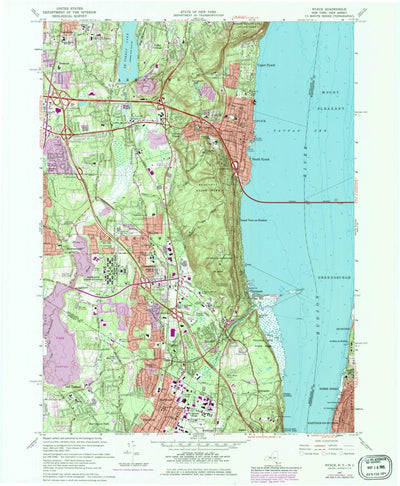 United States Geological Survey Nyack, NY-NJ (1967, 24000-Scale) digital map