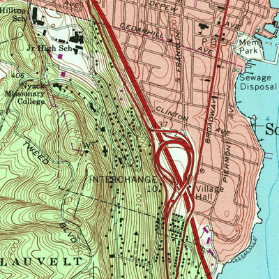 United States Geological Survey Nyack, NY-NJ (1967, 24000-Scale) digital map
