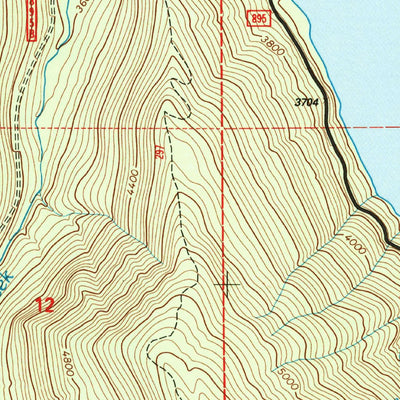United States Geological Survey Nyack SW, MT (1994, 24000-Scale) digital map