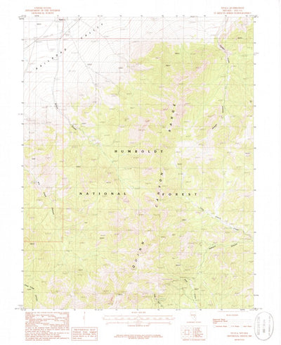 United States Geological Survey Nyala, NV (1985, 24000-Scale) digital map