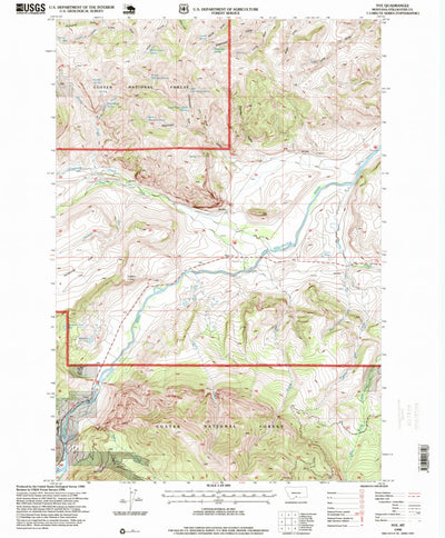 United States Geological Survey Nye, MT (1996, 24000-Scale) digital map
