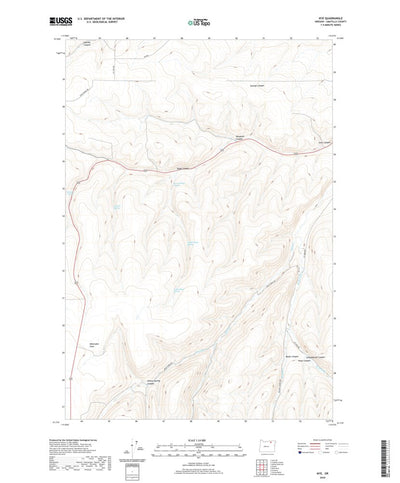 United States Geological Survey Nye, OR (2020, 24000-Scale) digital map
