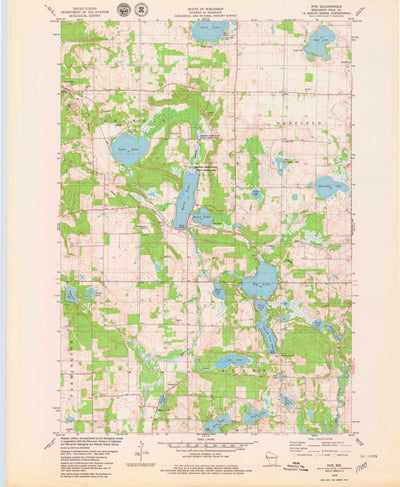 United States Geological Survey Nye, WI (1978, 24000-Scale) digital map