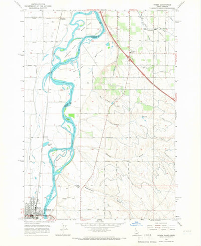 United States Geological Survey Nyssa, OR-ID (1965, 24000-Scale) digital map