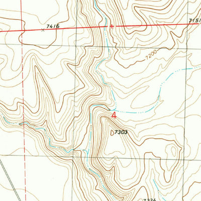 United States Geological Survey O Bar O Canyon East, NM (1981, 24000-Scale) digital map
