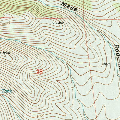 United States Geological Survey O Bar O Canyon West, NM (1999, 24000-Scale) digital map