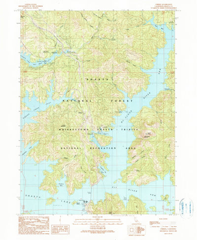 United States Geological Survey O'Brien, CA (1990, 24000-Scale) digital map