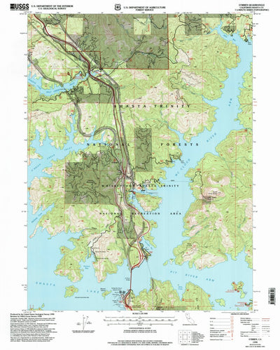 United States Geological Survey O'Brien, CA (1998, 24000-Scale) digital map