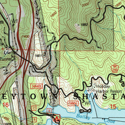 United States Geological Survey O'Brien, CA (1998, 24000-Scale) digital map