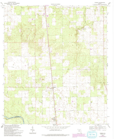 United States Geological Survey O'Brien, FL (1969, 24000-Scale) digital map