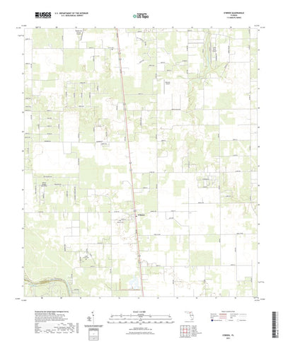 United States Geological Survey O'Brien, FL (2021, 24000-Scale) digital map