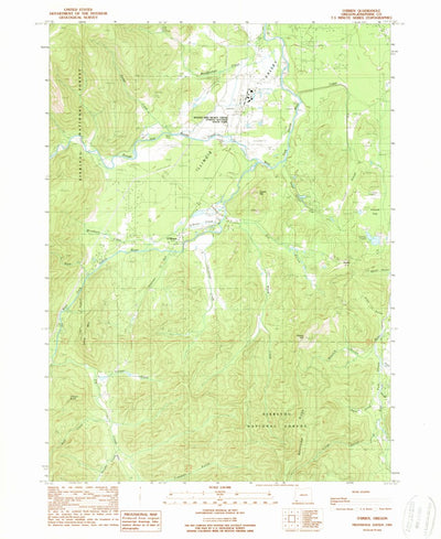 United States Geological Survey O'Brien, OR (1989, 24000-Scale) digital map