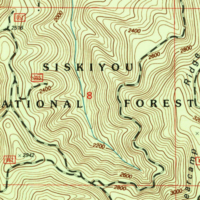 United States Geological Survey O'Brien, OR (1996, 24000-Scale) digital map