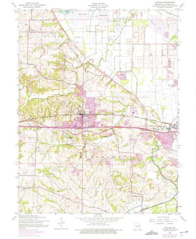 United States Geological Survey O'Fallon, MO (1954, 24000-Scale) digital map