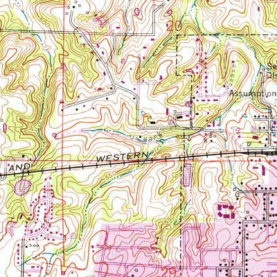 United States Geological Survey O'Fallon, MO (1954, 24000-Scale) digital map