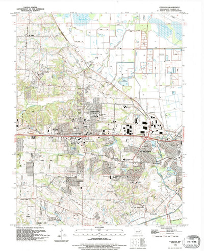 United States Geological Survey O'Fallon, MO (1994, 24000-Scale) digital map