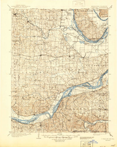 United States Geological Survey O'Fallon, MO-IL (1903, 125000-Scale) digital map