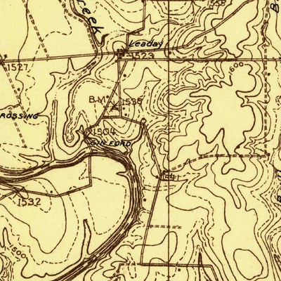 United States Geological Survey O.H. Ivie Reservoir, TX (1925, 48000-Scale) digital map