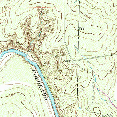 United States Geological Survey O.H. Ivie Reservoir, TX (1967, 24000-Scale) digital map