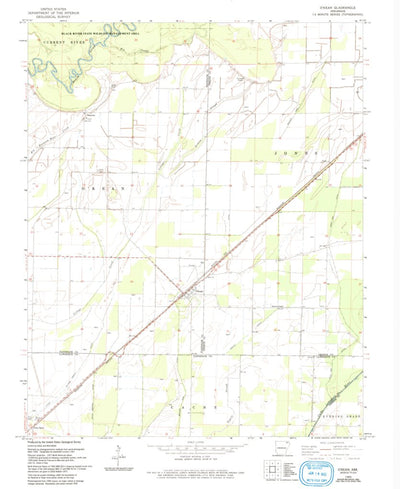 United States Geological Survey O'Kean, AR (1965, 24000-Scale) digital map