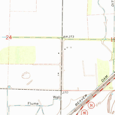 United States Geological Survey O'Kean, AR (1965, 24000-Scale) digital map