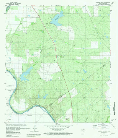 United States Geological Survey O'Keefe Lake, TX (1979, 24000-Scale) digital map