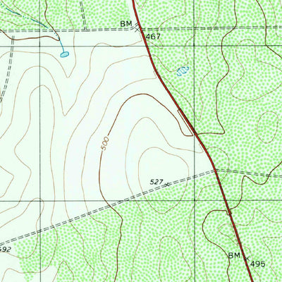 United States Geological Survey O'Keefe Lake, TX (1979, 24000-Scale) digital map
