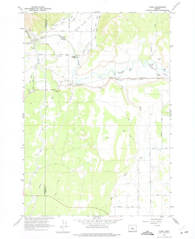 United States Geological Survey O'Neil, OR (1962, 24000-Scale) digital map