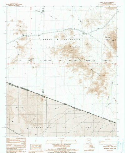 United States Geological Survey O'Neill Hills, AZ (1990, 24000-Scale) digital map