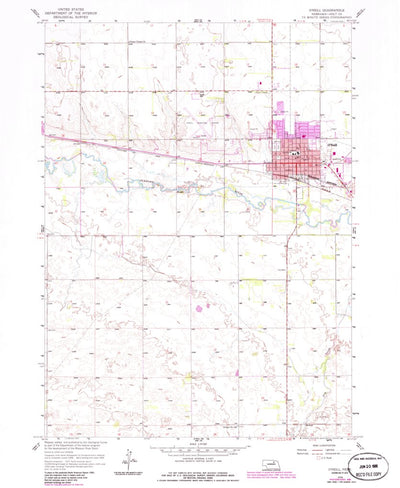 United States Geological Survey O'Neill, NE (1958, 24000-Scale) digital map