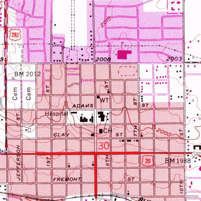 United States Geological Survey O'Neill, NE (1958, 24000-Scale) digital map