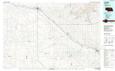 United States Geological Survey O'Neill, NE (1985, 100000-Scale) digital map