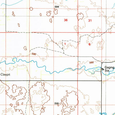 United States Geological Survey O'Neill, NE (1985, 100000-Scale) digital map