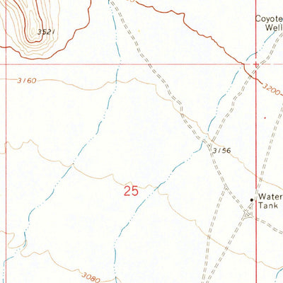 United States Geological Survey O'Neill Pass, AZ (1969, 24000-Scale) digital map