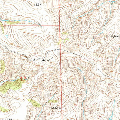 United States Geological Survey O T O Ranch, WY-MT (1970, 24000-Scale) digital map