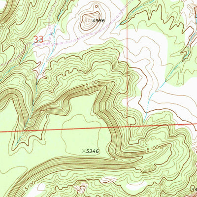 United States Geological Survey O V Mesa, CO (1972, 24000-Scale) digital map