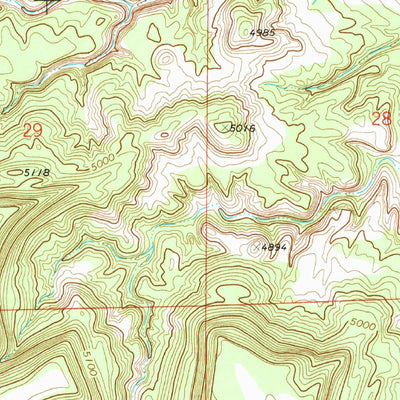 United States Geological Survey O V Mesa, CO (1972, 24000-Scale) digital map