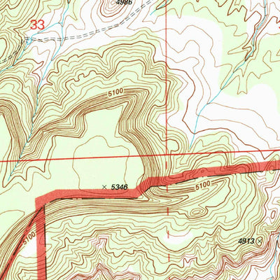 United States Geological Survey O V Mesa, CO (1996, 24000-Scale) digital map