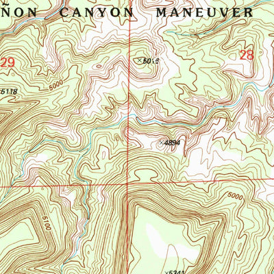 United States Geological Survey O V Mesa, CO (1996, 24000-Scale) digital map