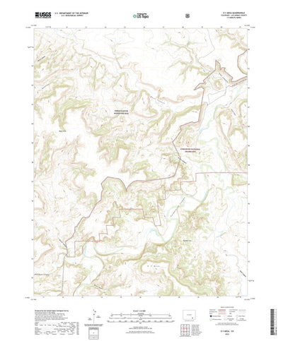 United States Geological Survey O V Mesa, CO (2022, 24000-Scale) digital map