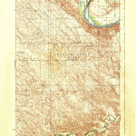 United States Geological Survey Oahe, SD (1937, 62500-Scale) digital map
