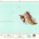 United States Geological Survey Oahu, HI (1961, 250000-Scale) digital map