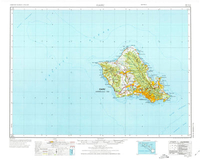 United States Geological Survey Oahu, HI (1970, 250000-Scale) digital map