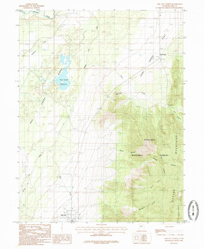 United States Geological Survey Oak City North, UT (1985, 24000-Scale) digital map