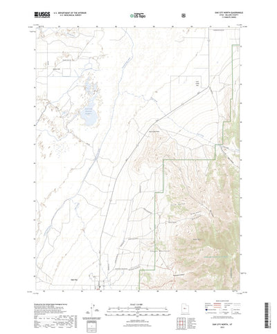 United States Geological Survey Oak City North, UT (2023, 24000-Scale) digital map