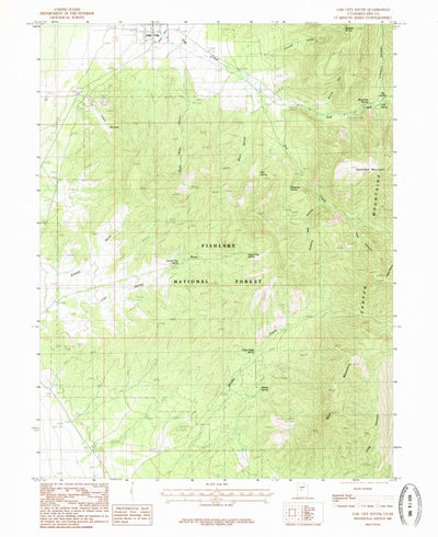 United States Geological Survey Oak City South, UT (1985, 24000-Scale) digital map