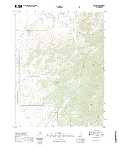 United States Geological Survey Oak City South, UT (2023, 24000-Scale) digital map